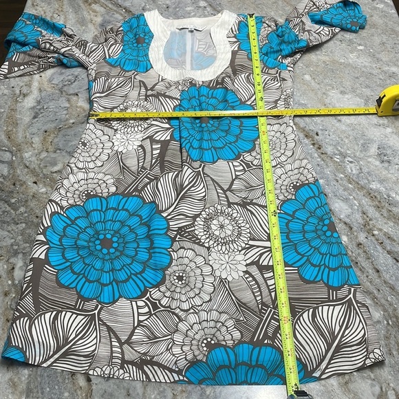 Trina Turk Bonita Women’s Floral Bell Sleeve Boho Mini Dress Size 4 100% Silk - Picture 6 of 12